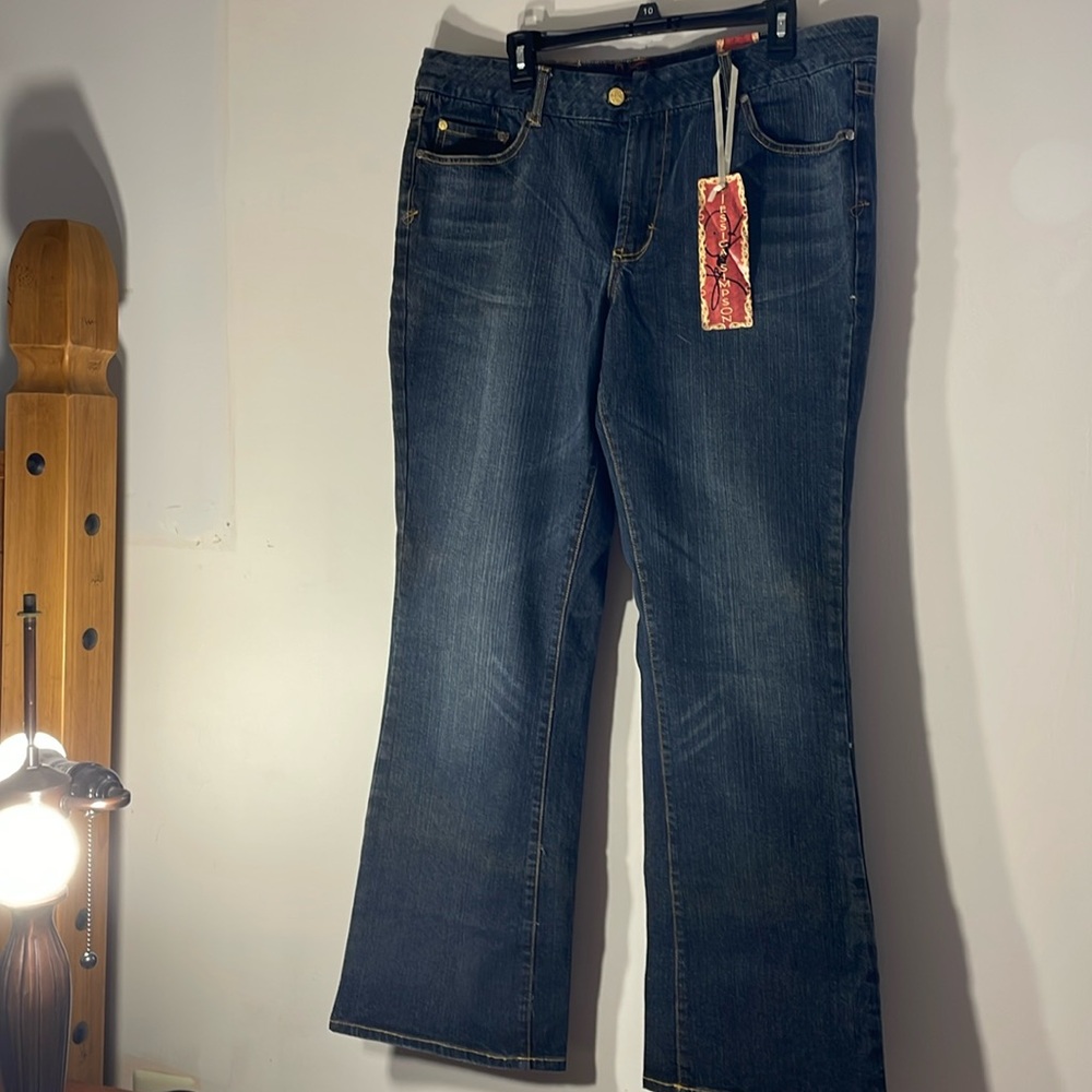 Jessica Simpson dark blue slightly washed look size 18w.